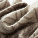 Women's Cashmere Shawl Winter Warm Floral Knit Cashmere Scarf